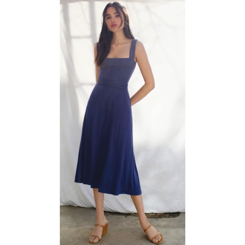 Reformation Blue Midi Length Dress S
